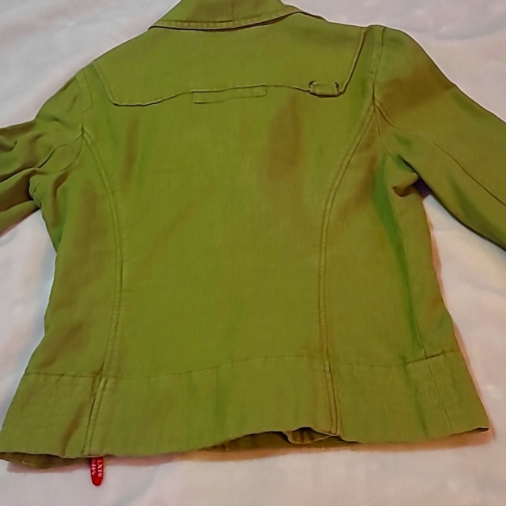 Miss sixty green Jean jacket size small